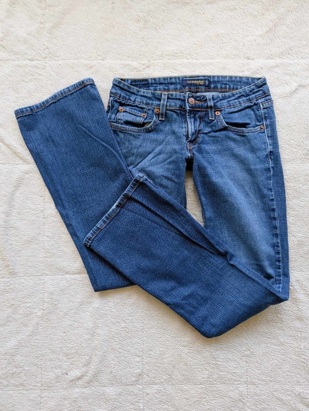 Levis 524 Too SuperLow Low Rise Bootcut Leg Jeans